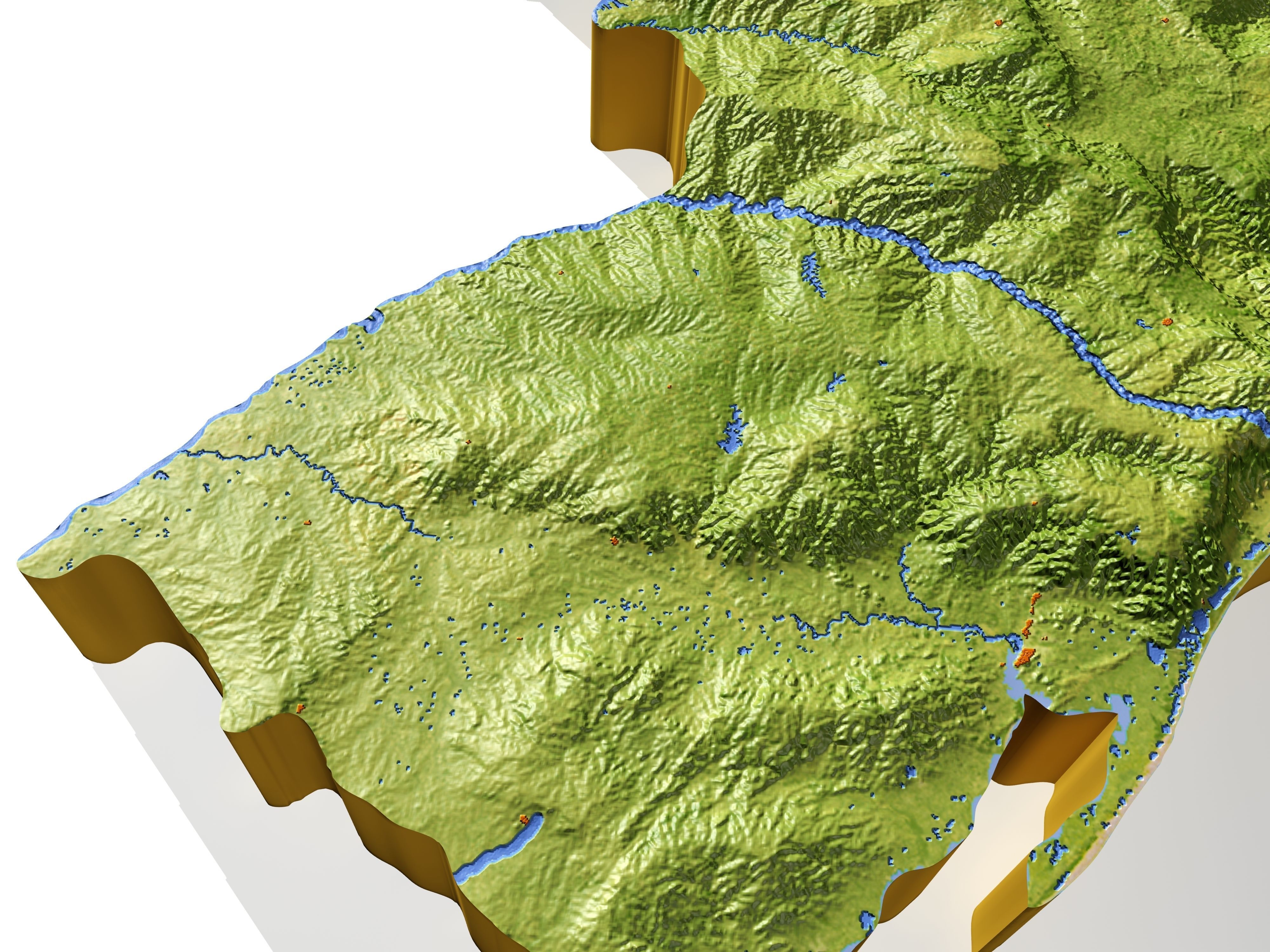 Brazil High resolution 3D relief maps 3D model_12