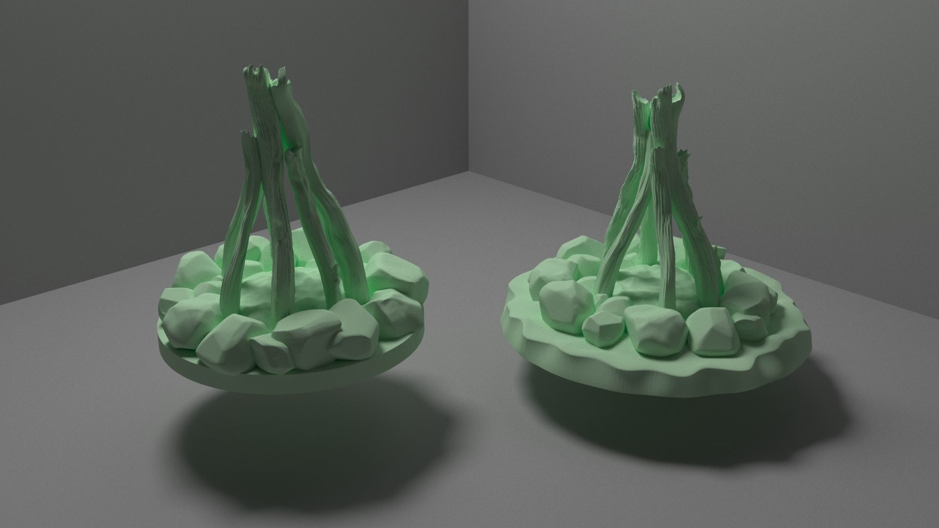 Fantasy bonfire 3D print model_4