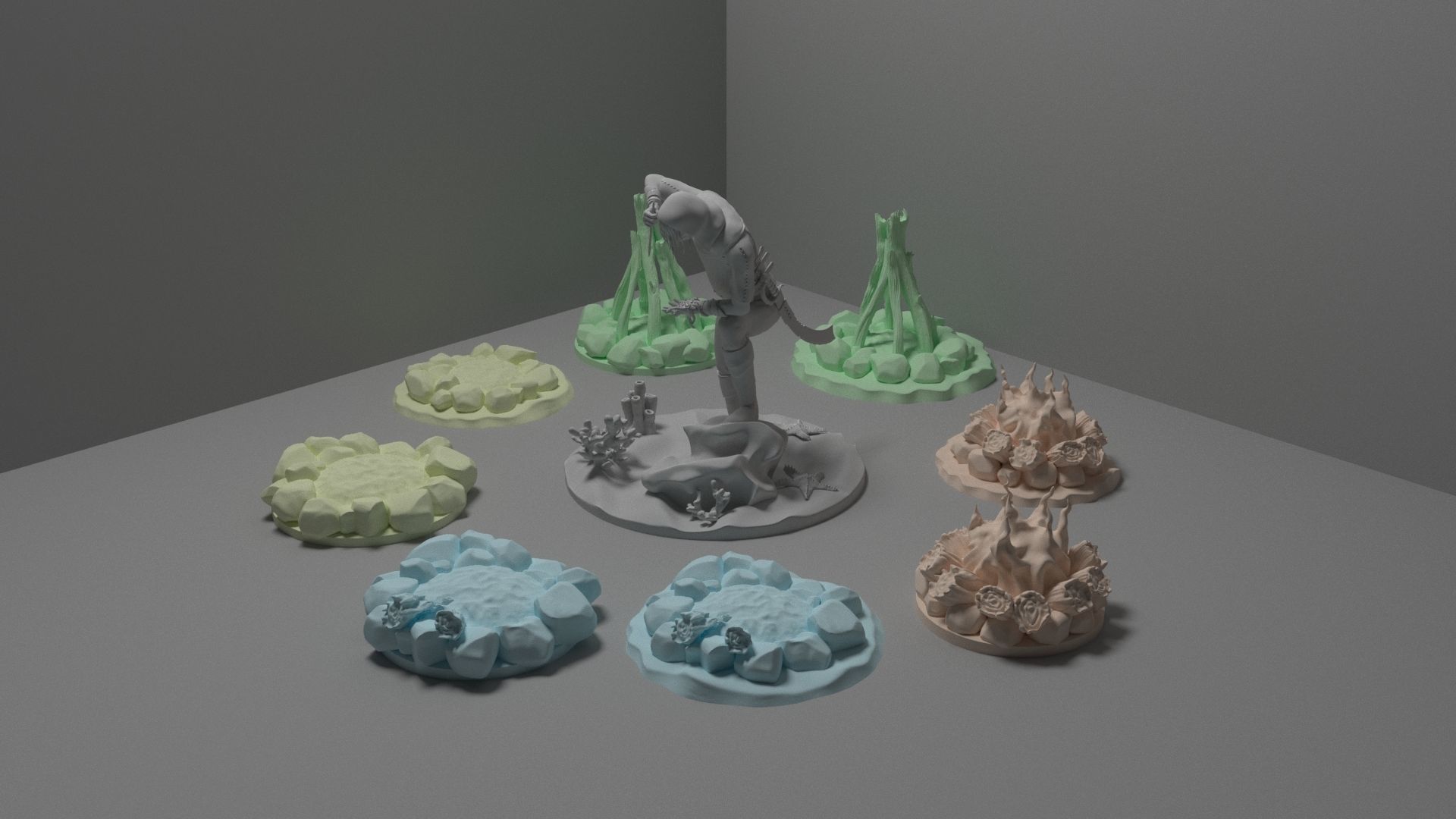 Fantasy bonfire 3D print model_1