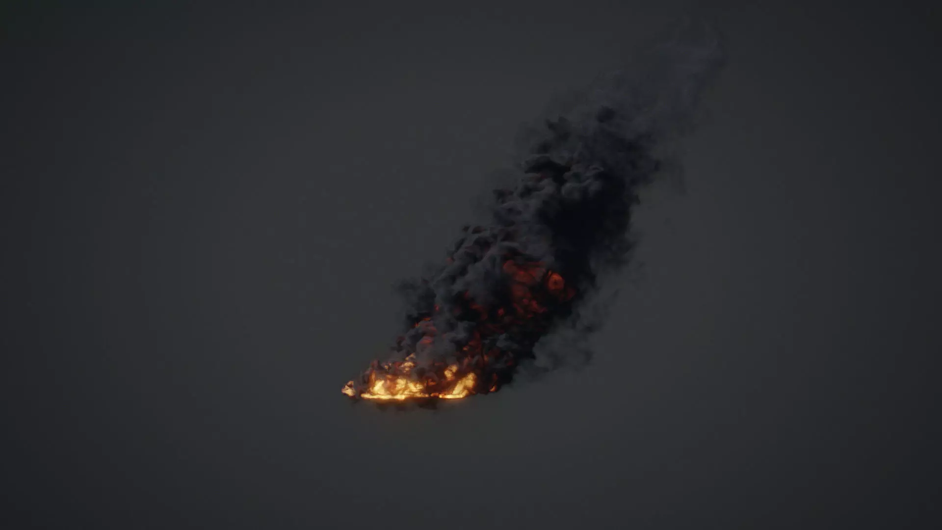 Fire with Smoke VDB 20s sequence 3D model