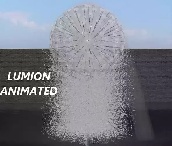 Lumion fountain - animated