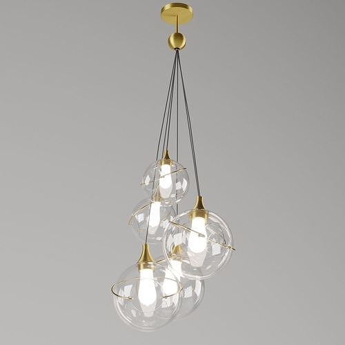 Skye Six Light Multi Tier Pendant Hinkley Lighting 3D model