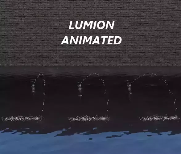 Lumion fountain - animated