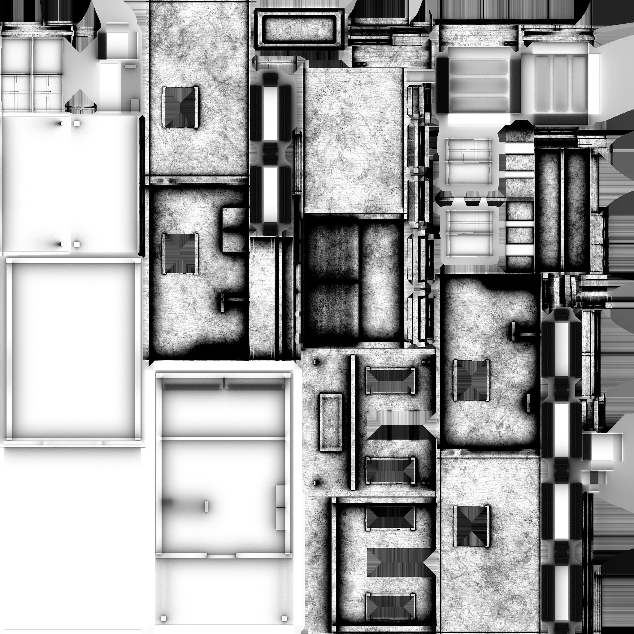 Western Bank - Wild West - Building Backdrop Full Perm Low-poly 3D model_17