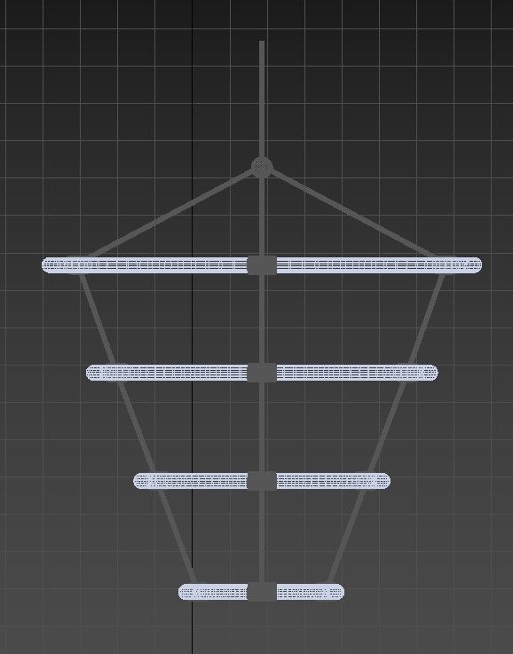 Santino Linear Suspension 4 Ring Light CH99433 Kuzco Lighting 3D model_4