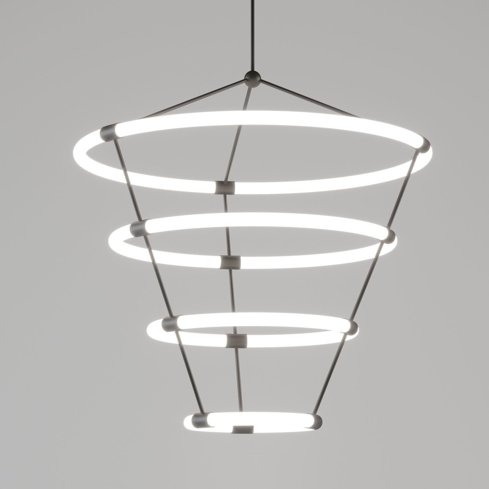 Santino Linear Suspension 4 Ring Light CH99433 Kuzco Lighting 3D model_0