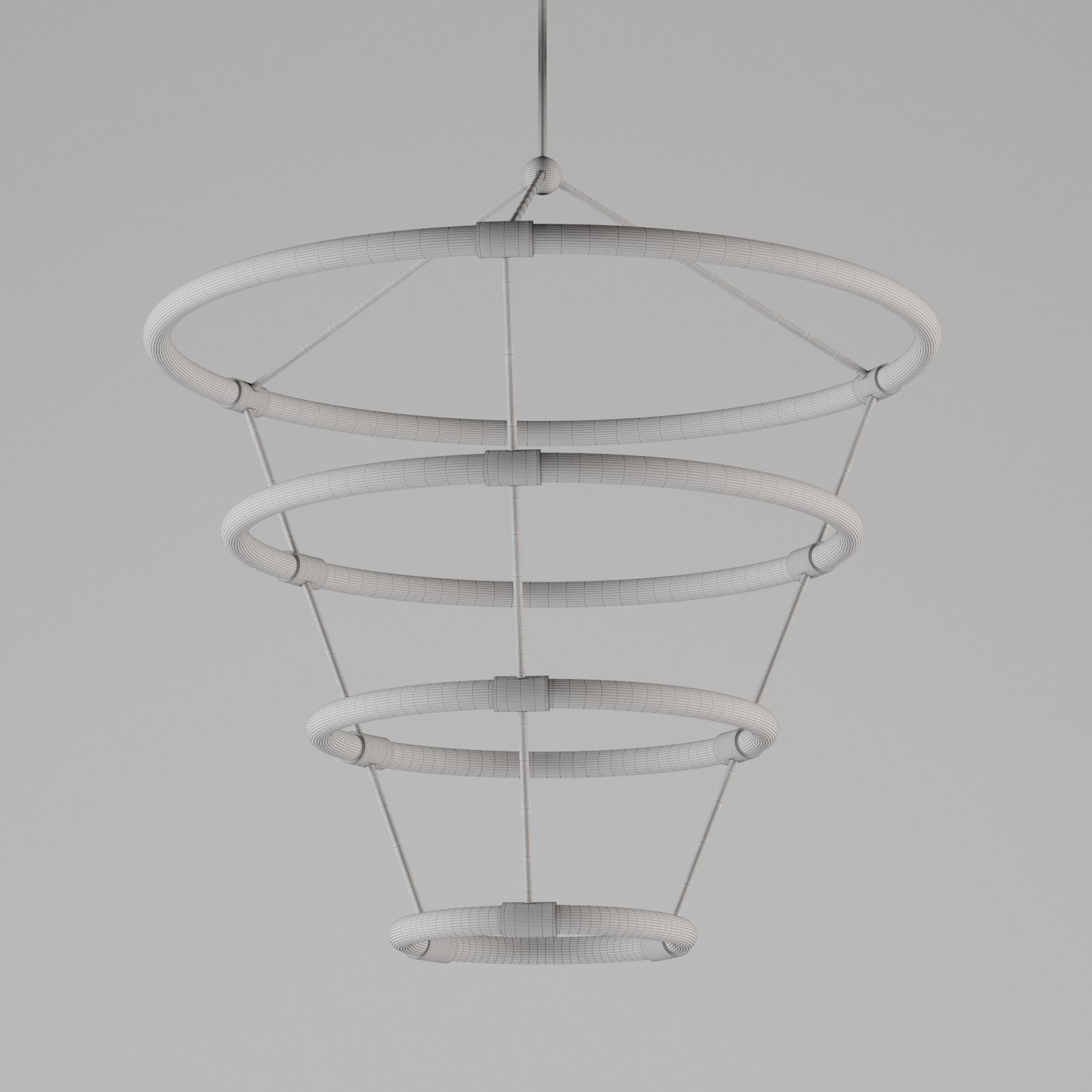 Santino Linear Suspension 4 Ring Light CH99433 Kuzco Lighting 3D model_2