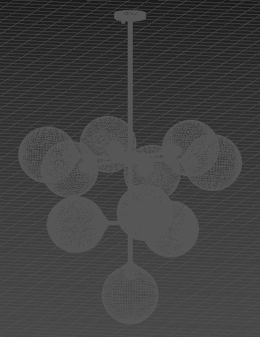 Ashleigh 10 Light Chandelier by Mitzi 3D model_4
