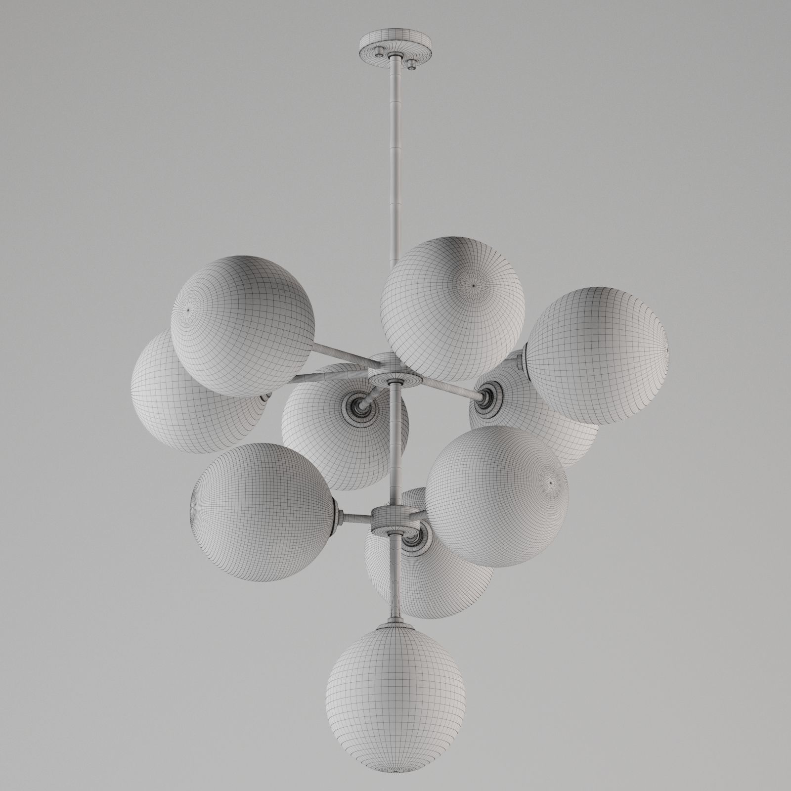 Ashleigh 10 Light Chandelier by Mitzi 3D model_2