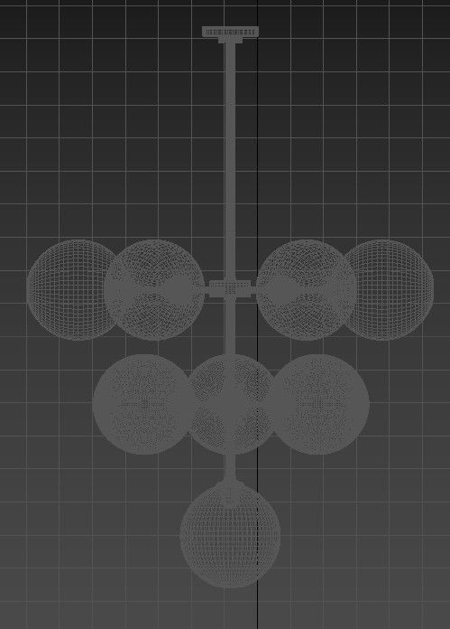 Ashleigh 10 Light Chandelier by Mitzi 3D model_3