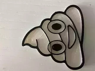 llavero emoji caca 3D model