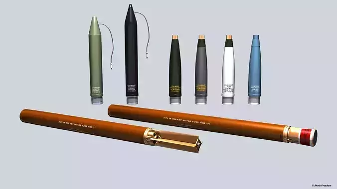 FZ Unguided Rockets 3D model