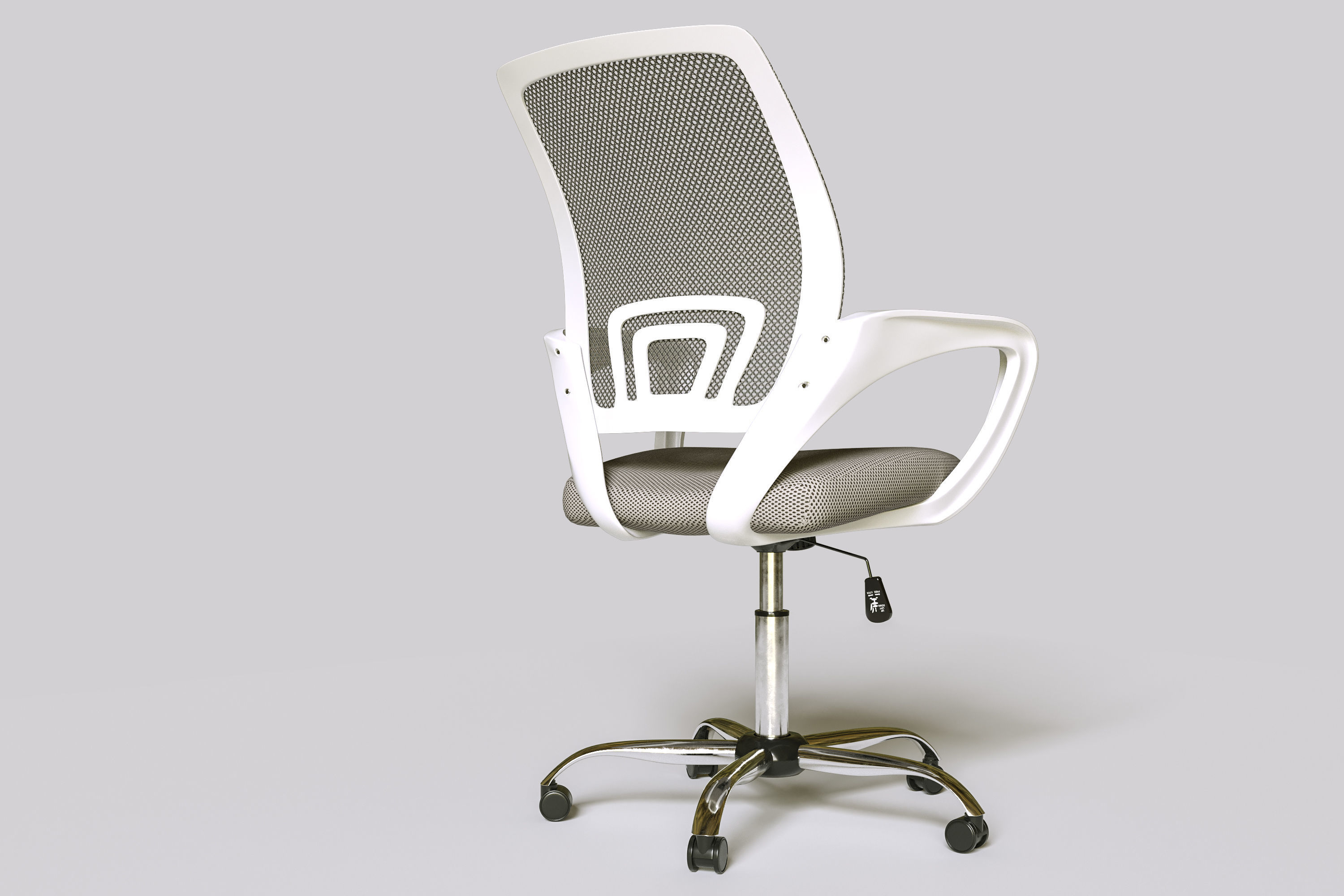 Office Chair Operative Chair SO 001 Hight and low ply versions Low-poly 3D model_1