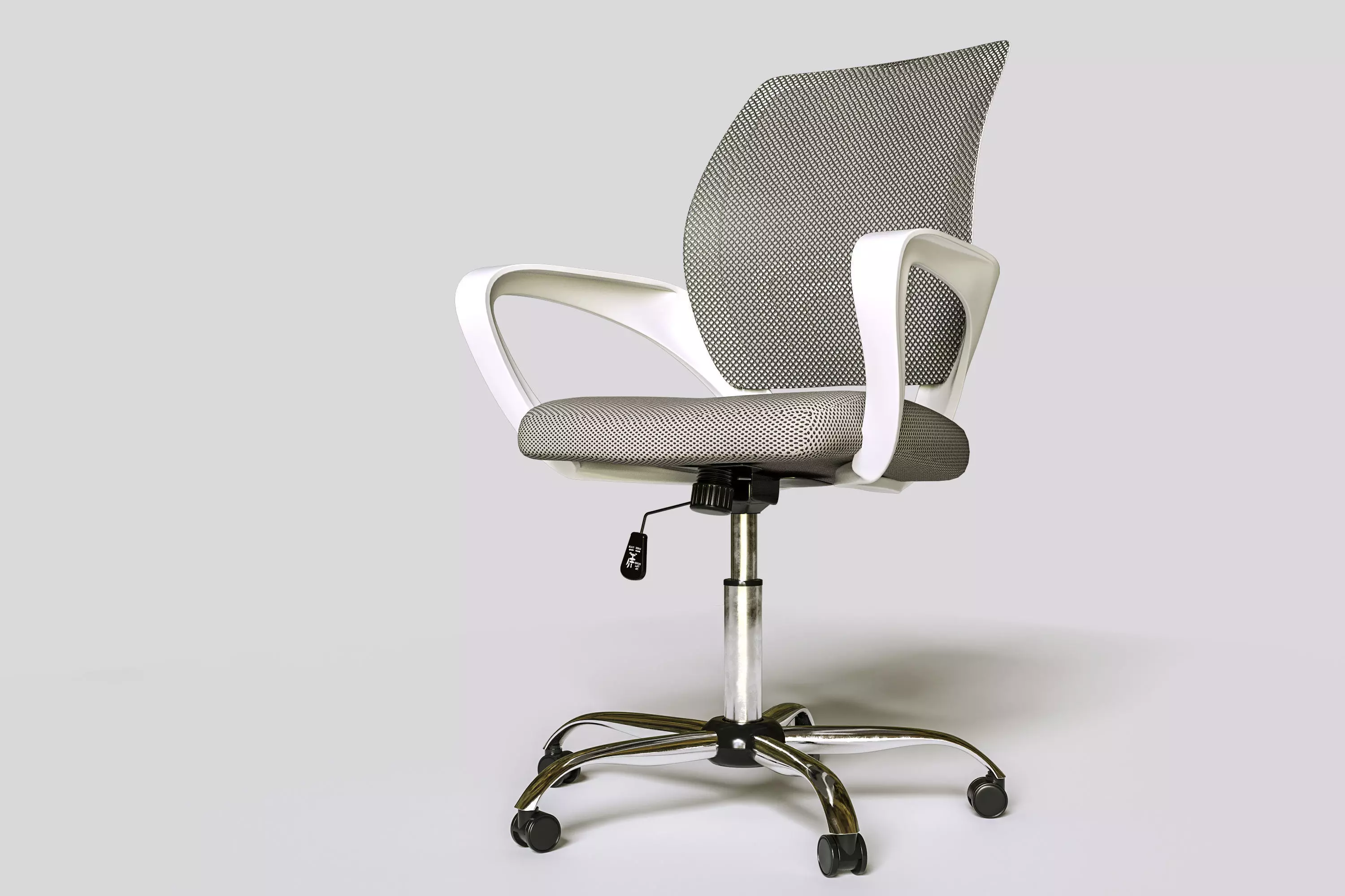 Office Chair Operative Chair SO 001 Hight and low ply versions Low-poly 3D model_0