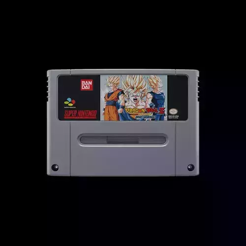Super Nintendo Cartridge 3D model