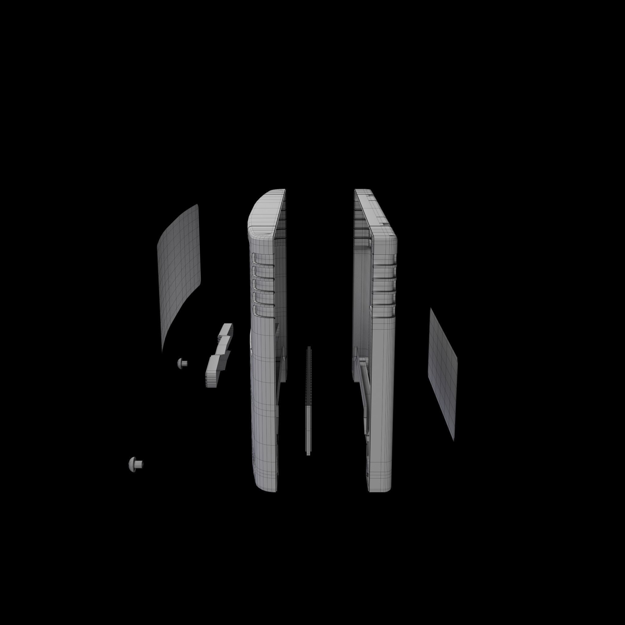 Super Nintendo Cartridge 3D model_12