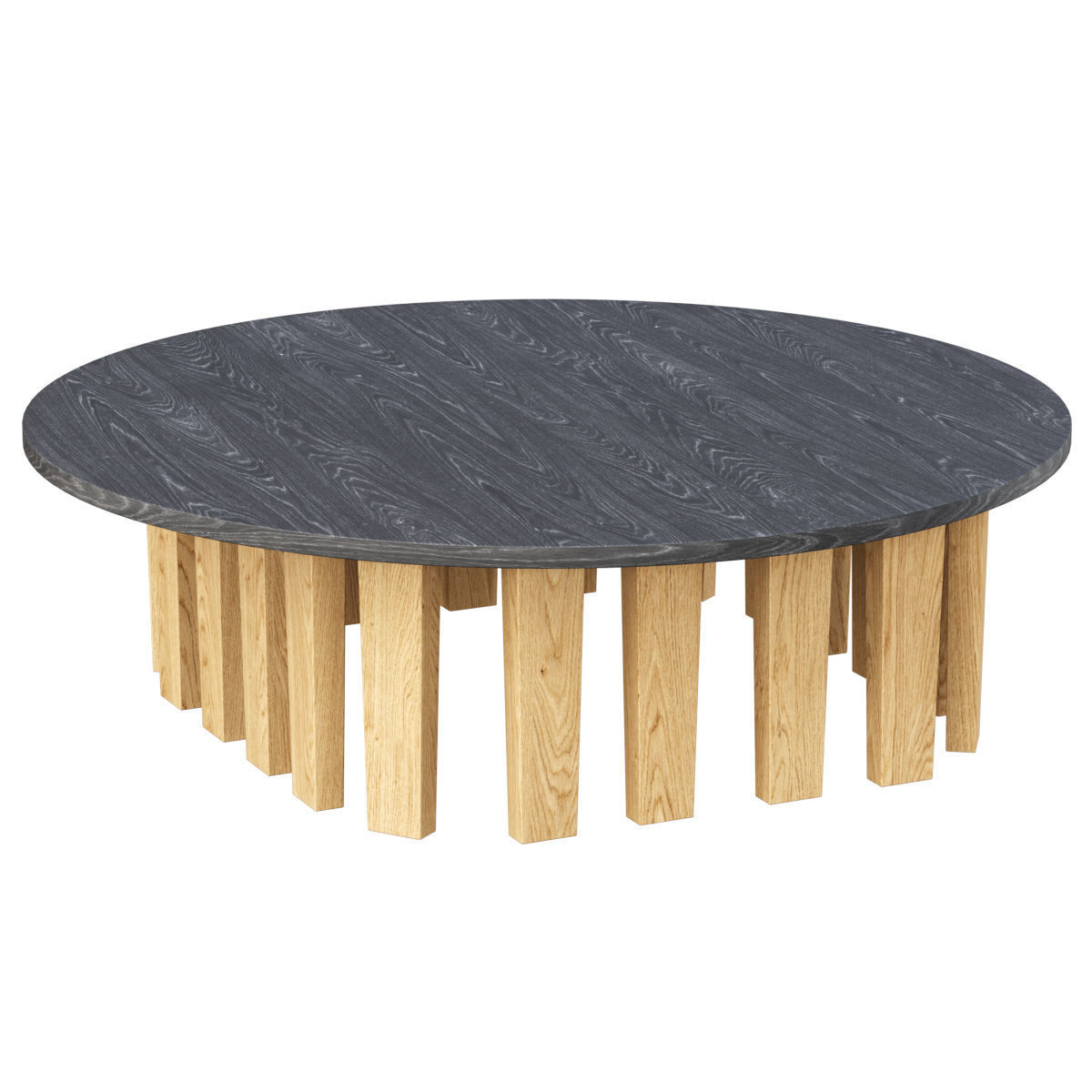 Nunca round coffee table  Low-poly 3D model_4