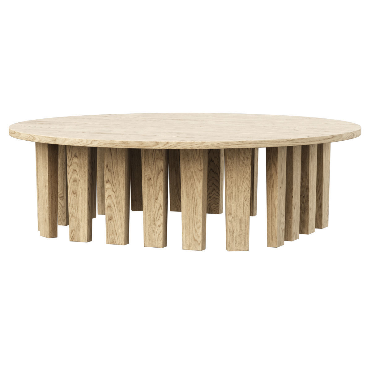 Nunca round coffee table  Low-poly 3D model_2