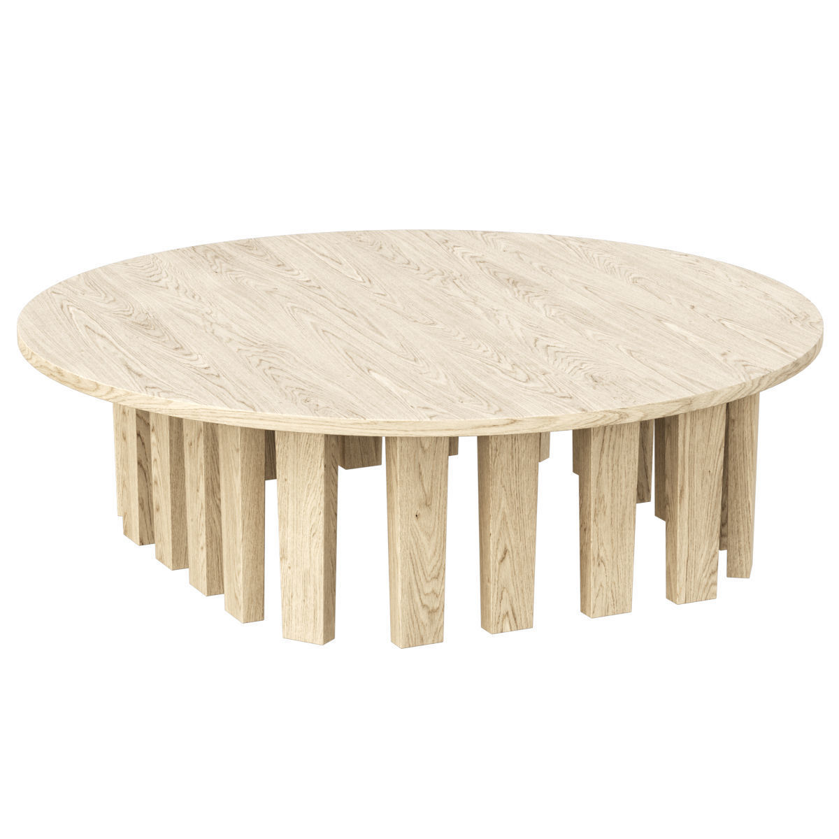 Nunca round coffee table  Low-poly 3D model_1