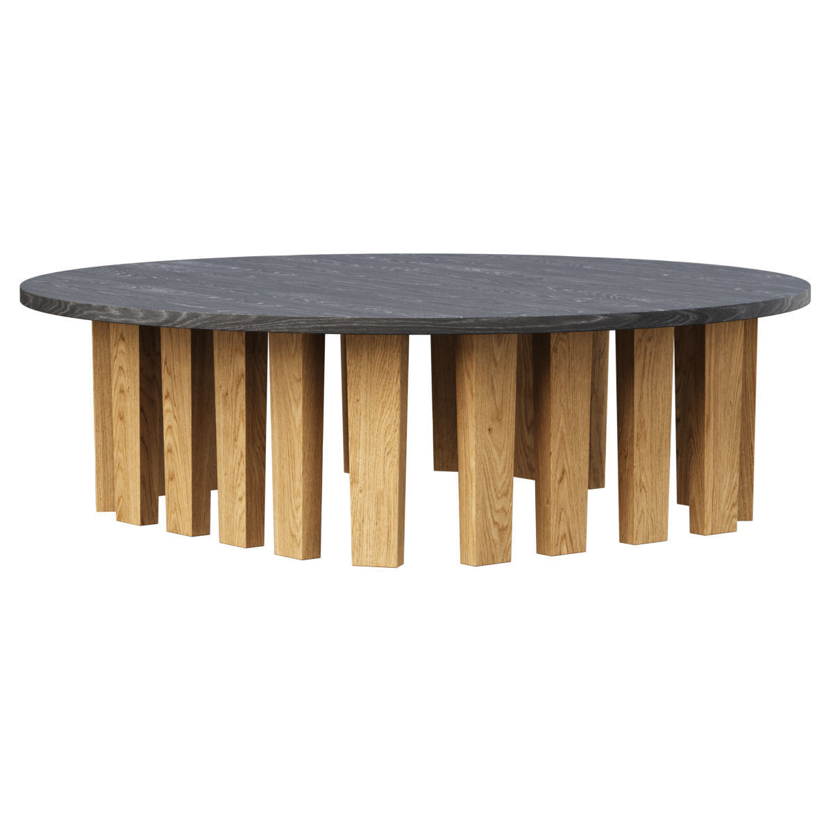 Nunca round coffee table  Low-poly 3D model_3