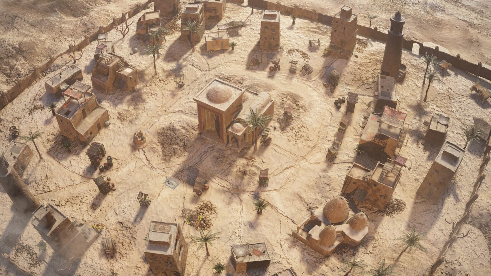 Top-Down Desert Town - LowPoly Low-poly 3D model_5