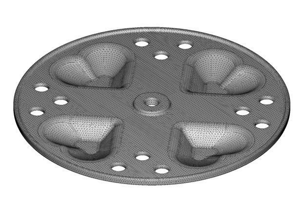 Heart Shape Idly Stand 3D print model_2