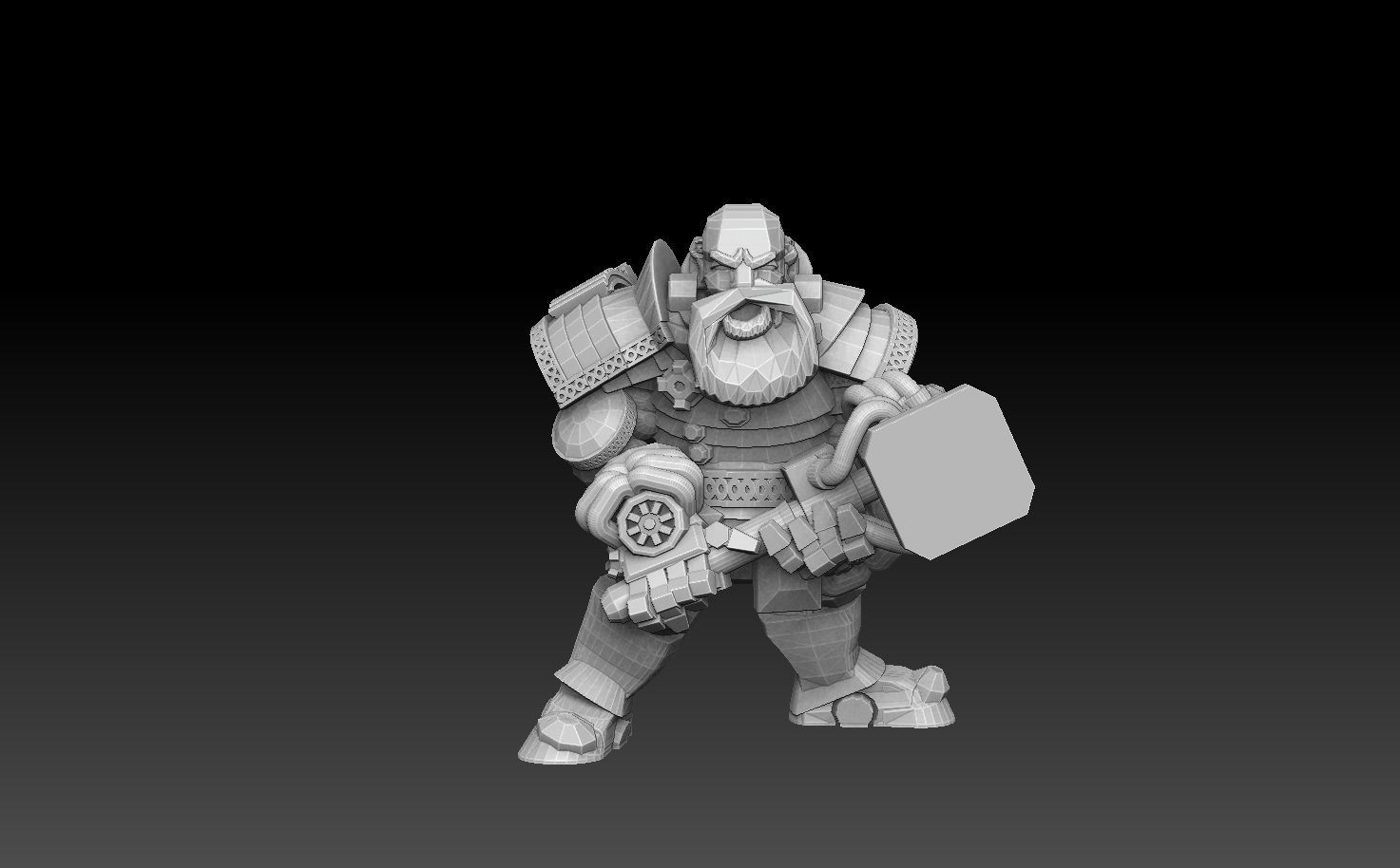 Astroknight Dwarves Heavy Squad 3D print model_3
