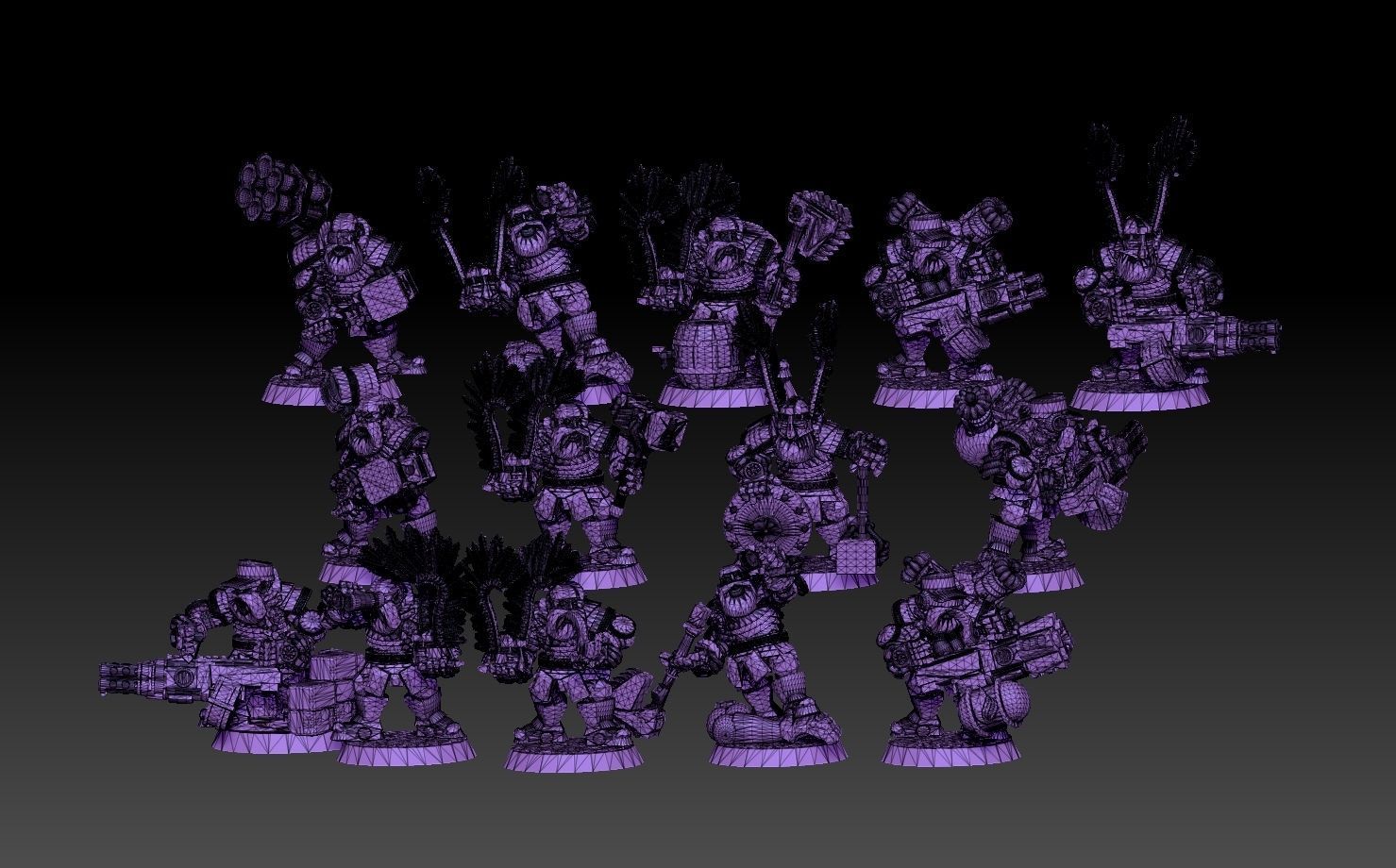 Astroknight Dwarves Heavy Squad 3D print model_23