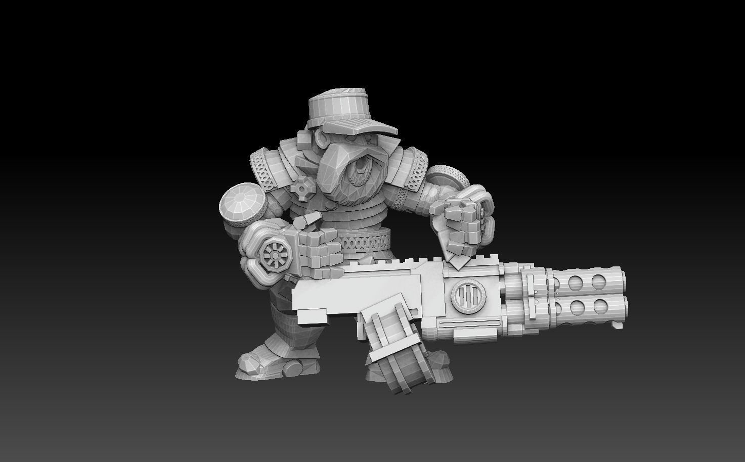 Astroknight Dwarves Heavy Squad 3D print model_8