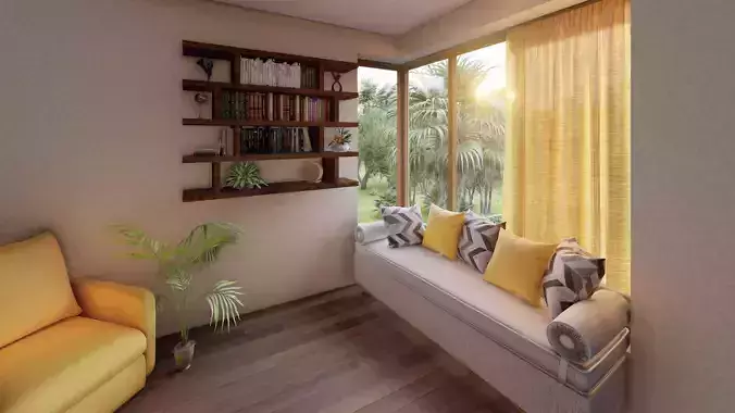 book shelf 02N 3D model