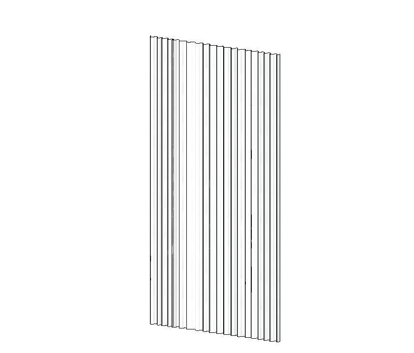 curtain door with vertical bars Free 3D model_1