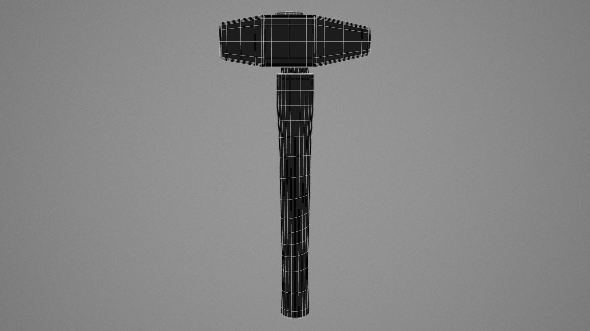 Rock Hammer Low-poly 3D model_7