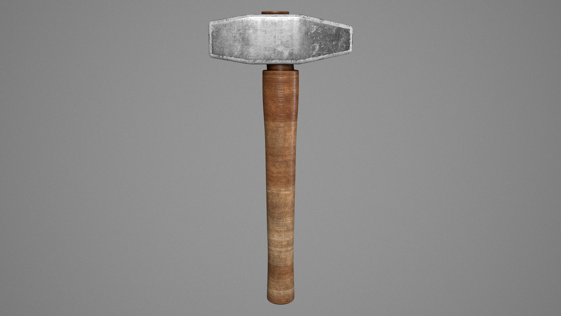 Rock Hammer Low-poly 3D model_5