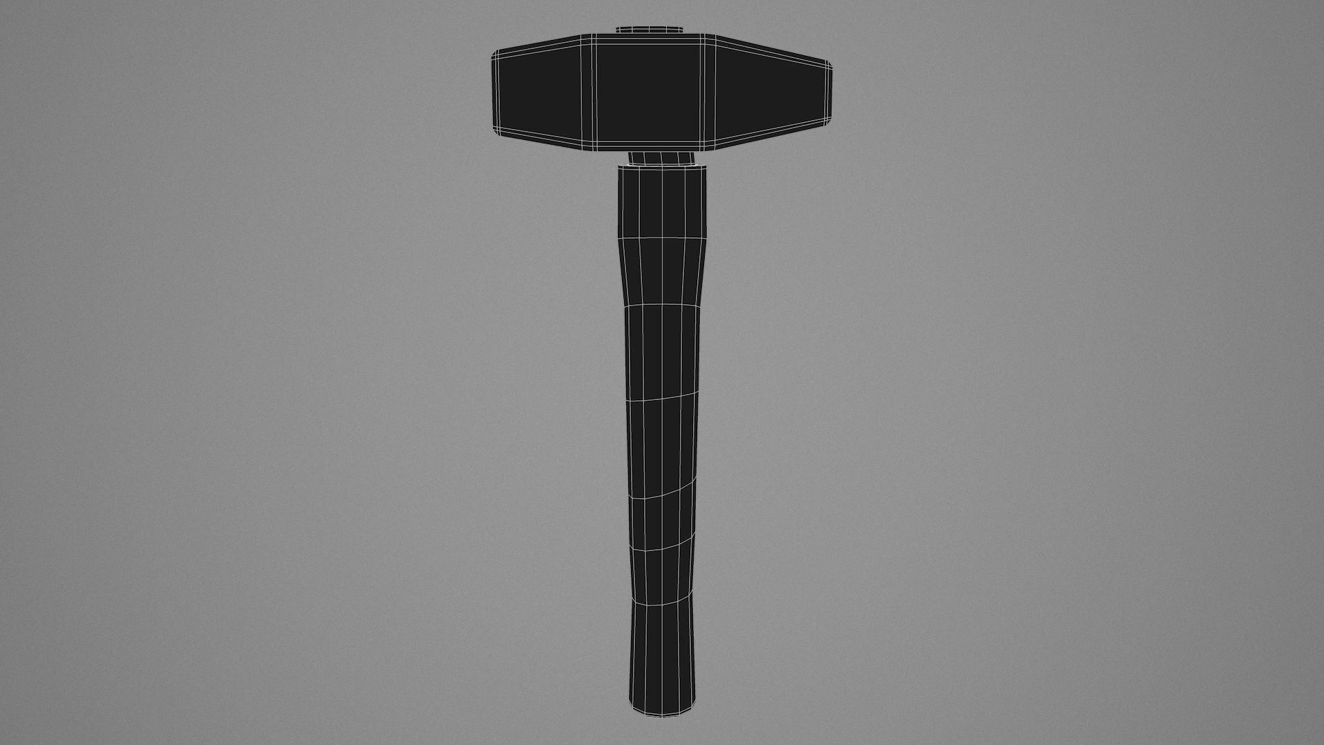Rock Hammer Low-poly 3D model_6