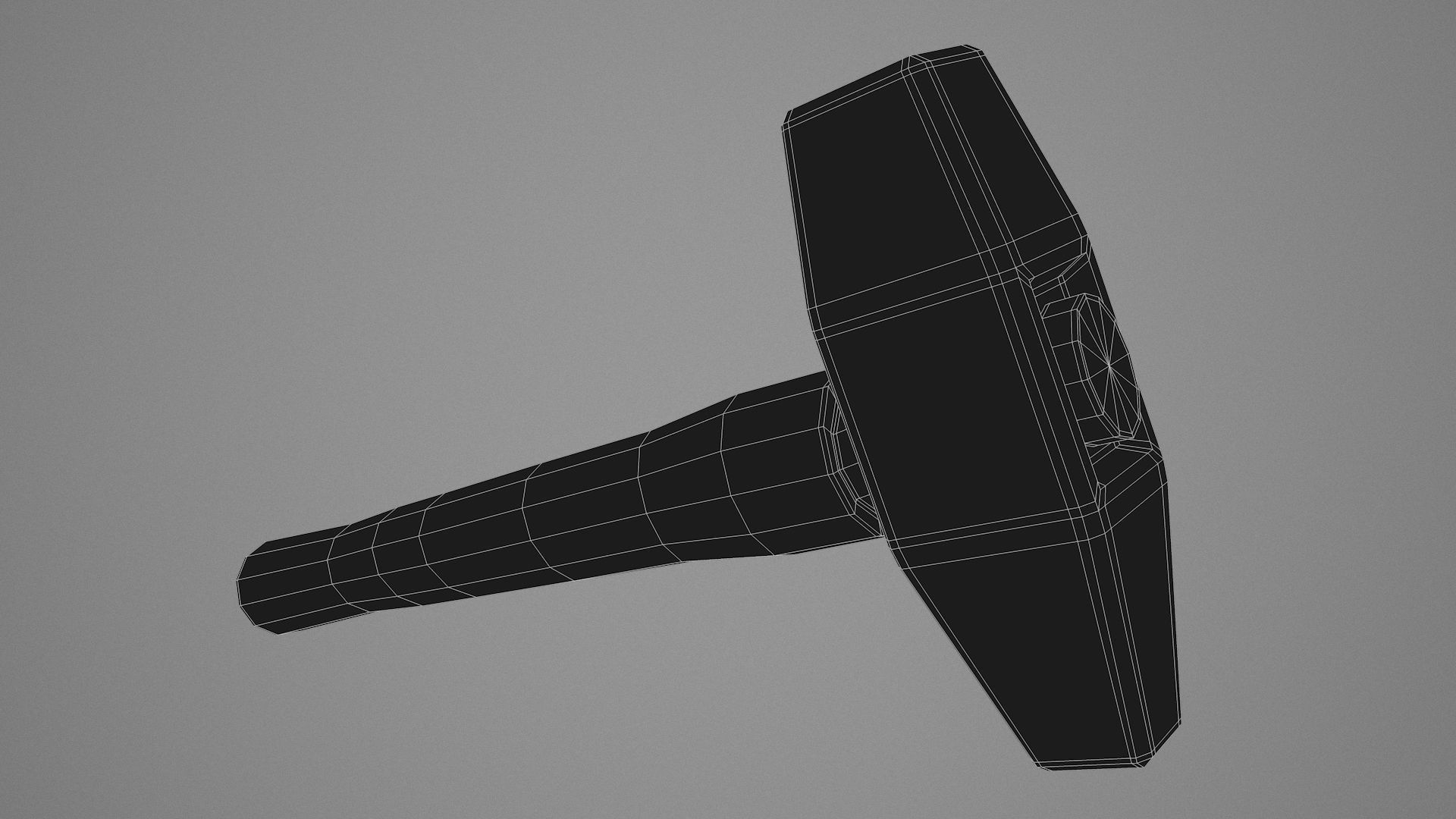 Rock Hammer Low-poly 3D model_14