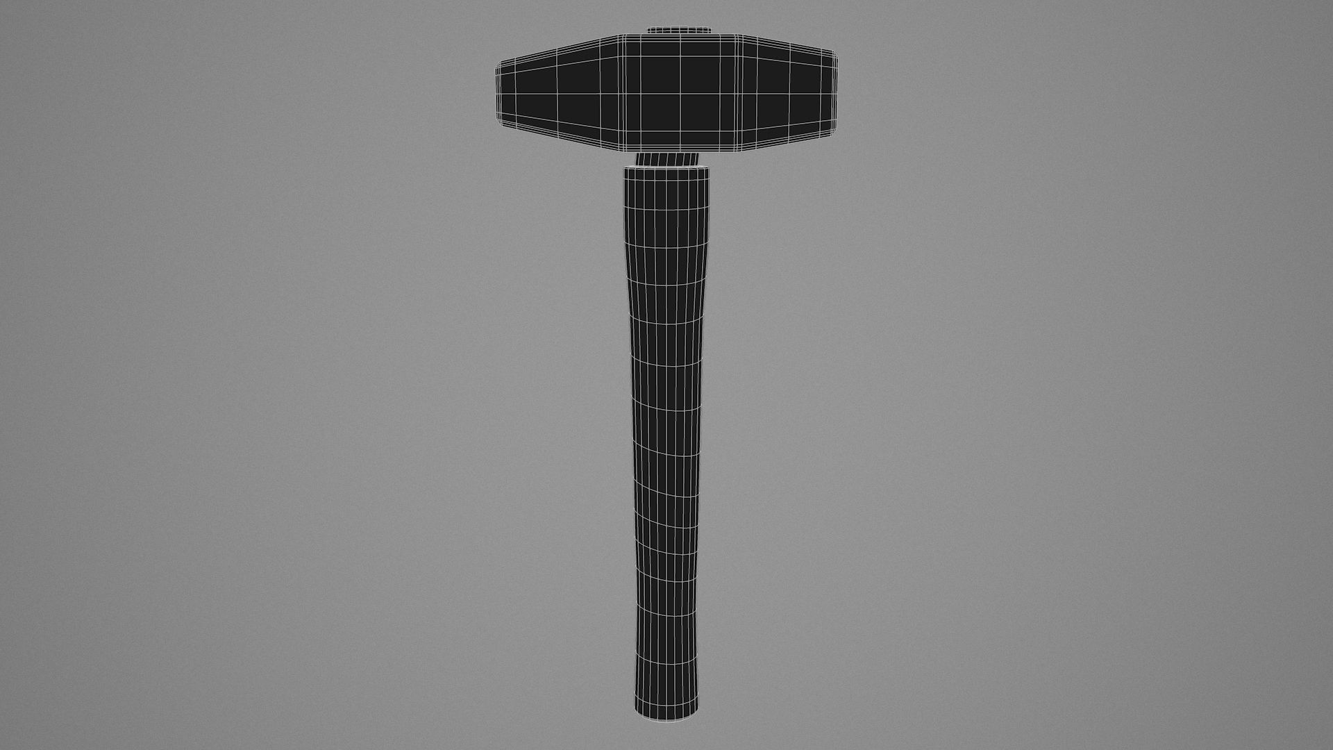 Rock Hammer Low-poly 3D model_3
