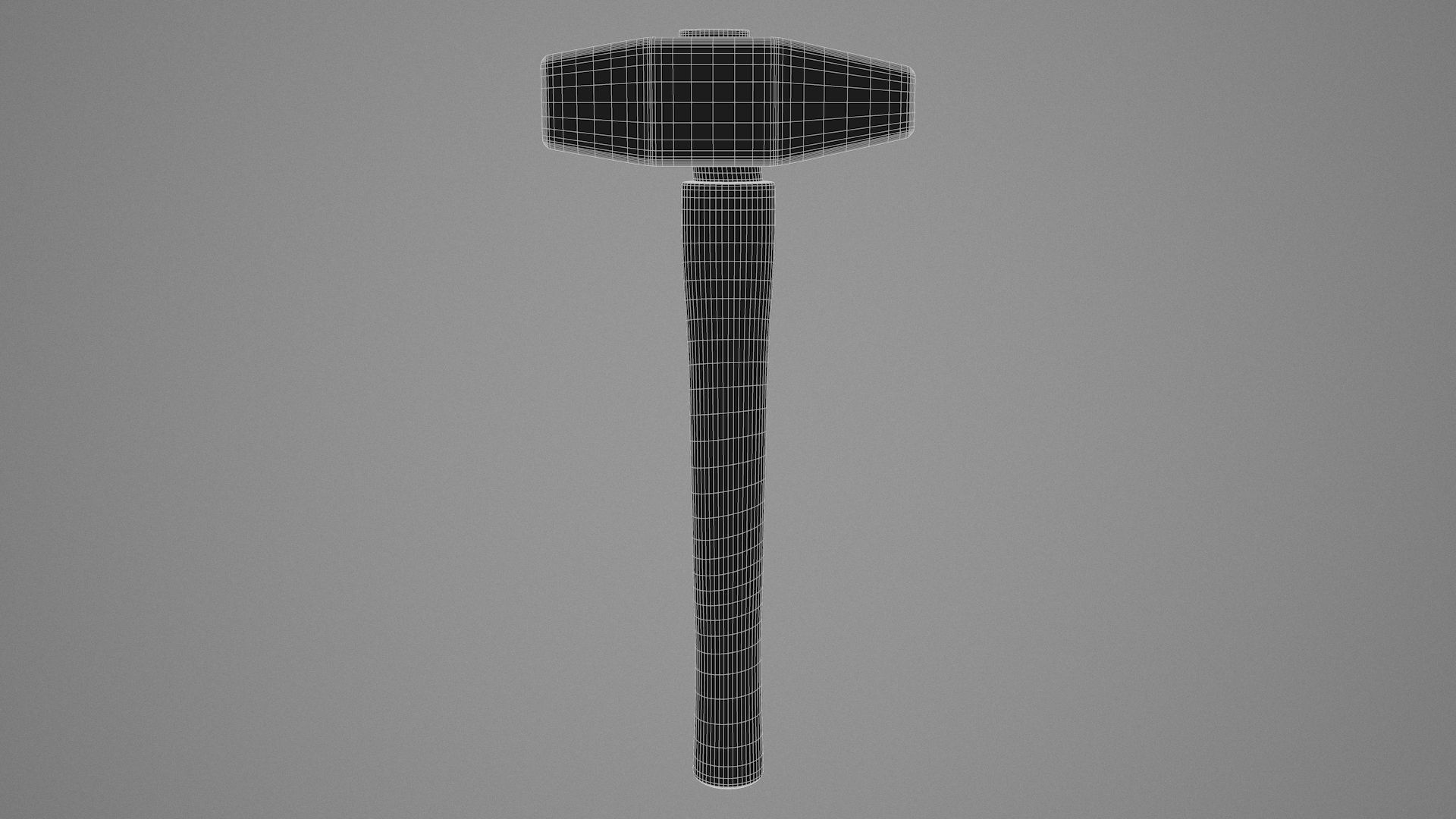 Rock Hammer Low-poly 3D model_8