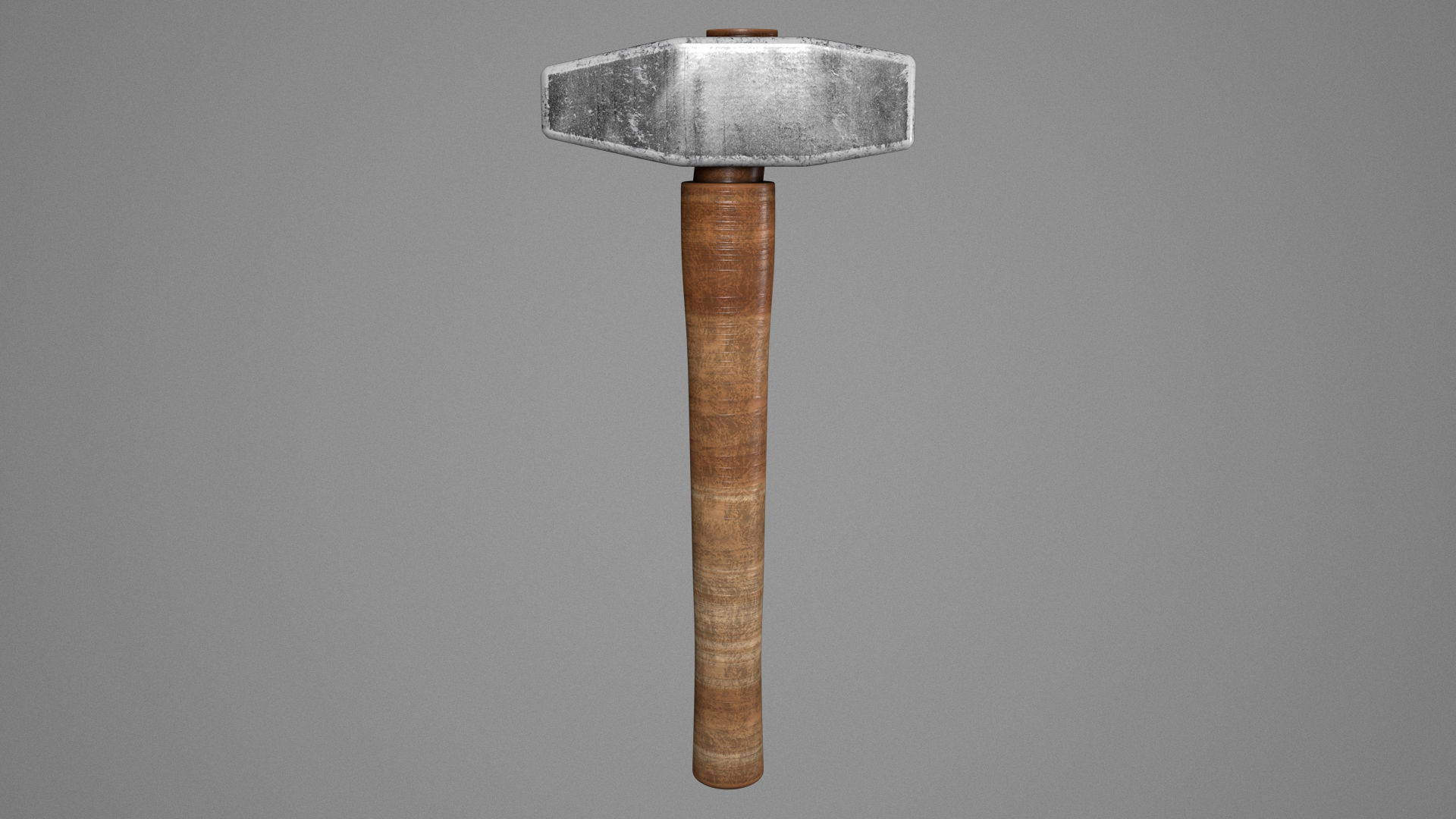 Rock Hammer Low-poly 3D model_1