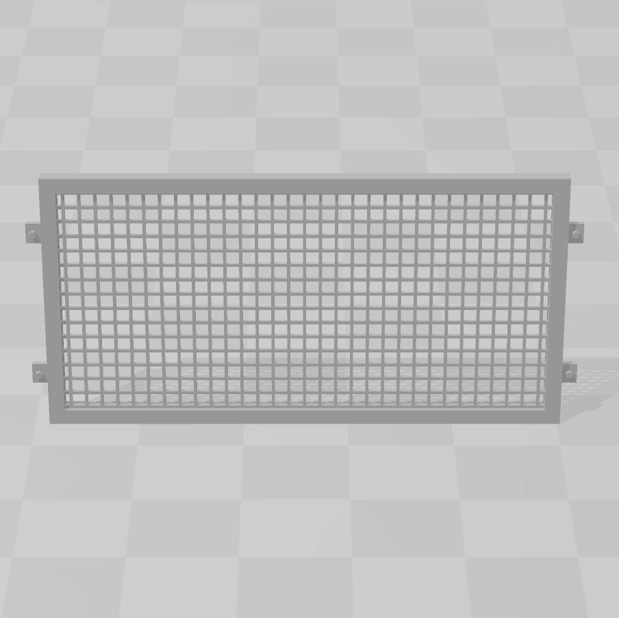 WINDOW SECURITY GRILLES 7MM SCALE O GAUGE MODEL RAILWAY 3D print model_5