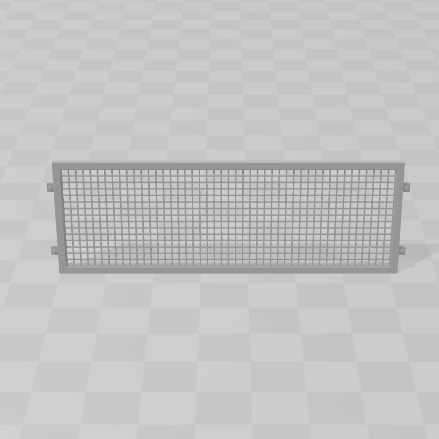 WINDOW SECURITY GRILLES 7MM SCALE O GAUGE MODEL RAILWAY 3D print model_7