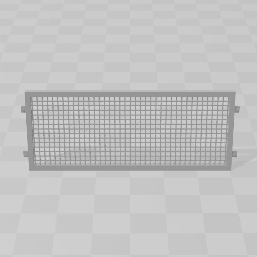 WINDOW SECURITY GRILLES 7MM SCALE O GAUGE MODEL RAILWAY 3D print model_6