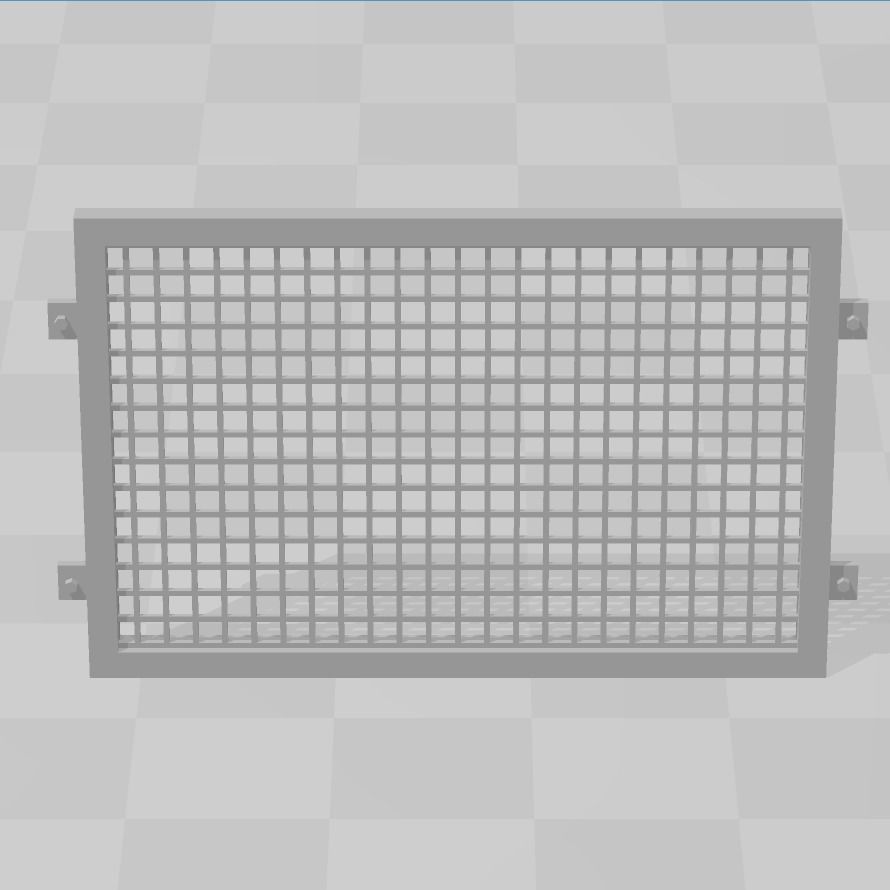 WINDOW SECURITY GRILLES 7MM SCALE O GAUGE MODEL RAILWAY 3D print model_4