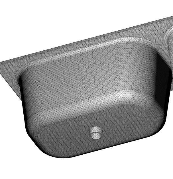 Double Bowl Kitchen Sink 3D print model_4