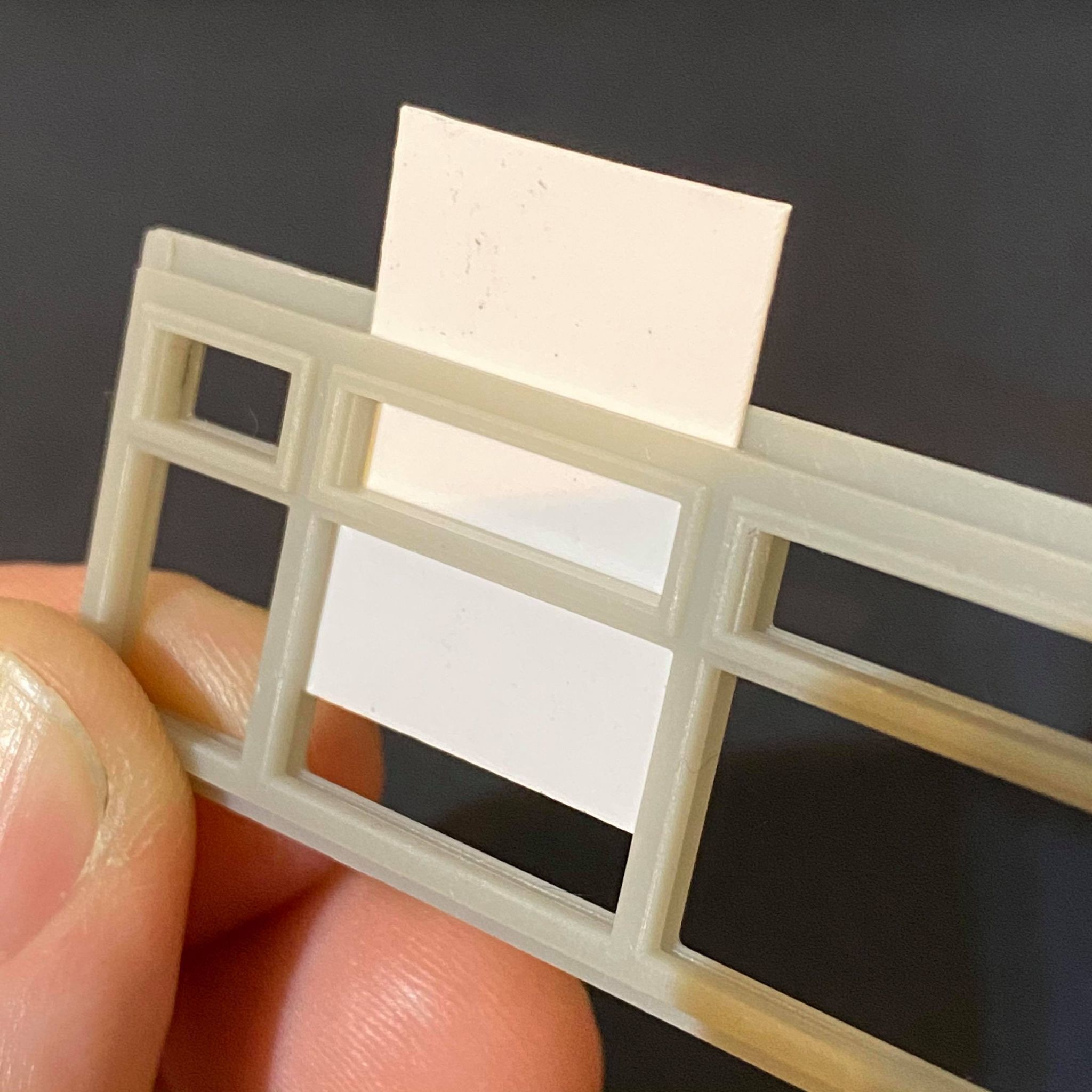 WINDOW FRAMES FOR 7MM SCALE O GAUGE MODEL RAILWAY BUILDING 3D print model_8