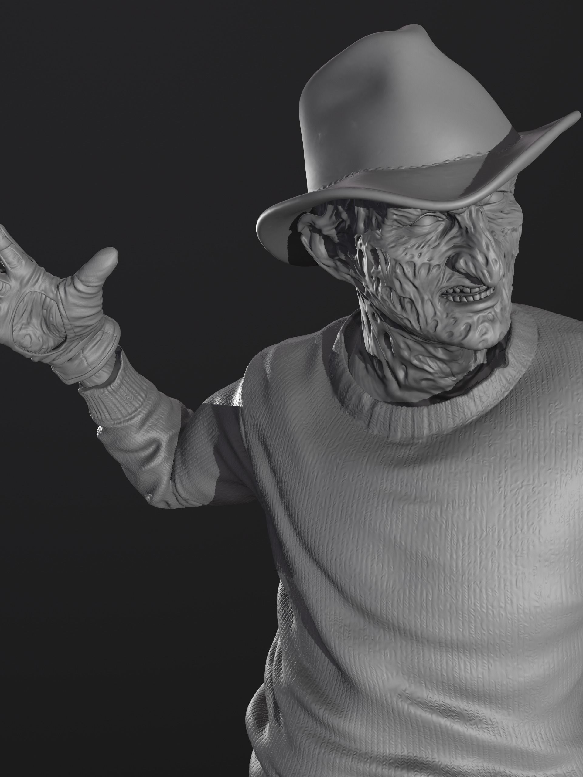 FREDDY KRUEGER printable 3D figure 3D print model_6