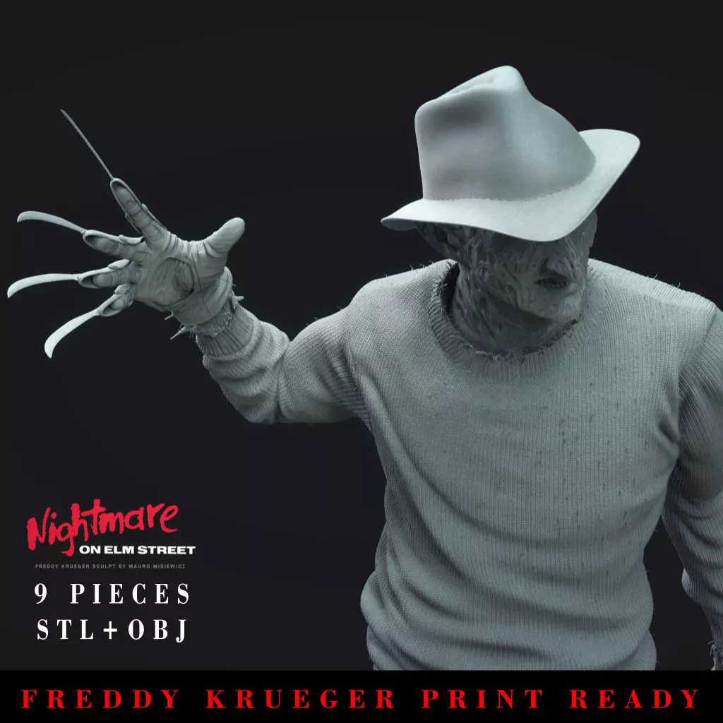FREDDY KRUEGER printable 3D figure 3D print model_0