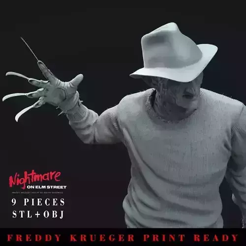 FREDDY KRUEGER printable 3D figure 3D print model