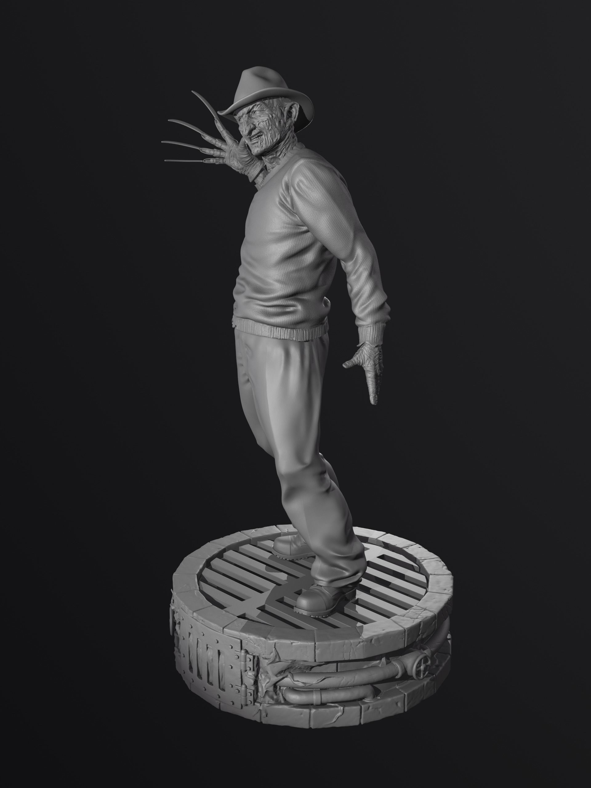 FREDDY KRUEGER printable 3D figure 3D print model_3
