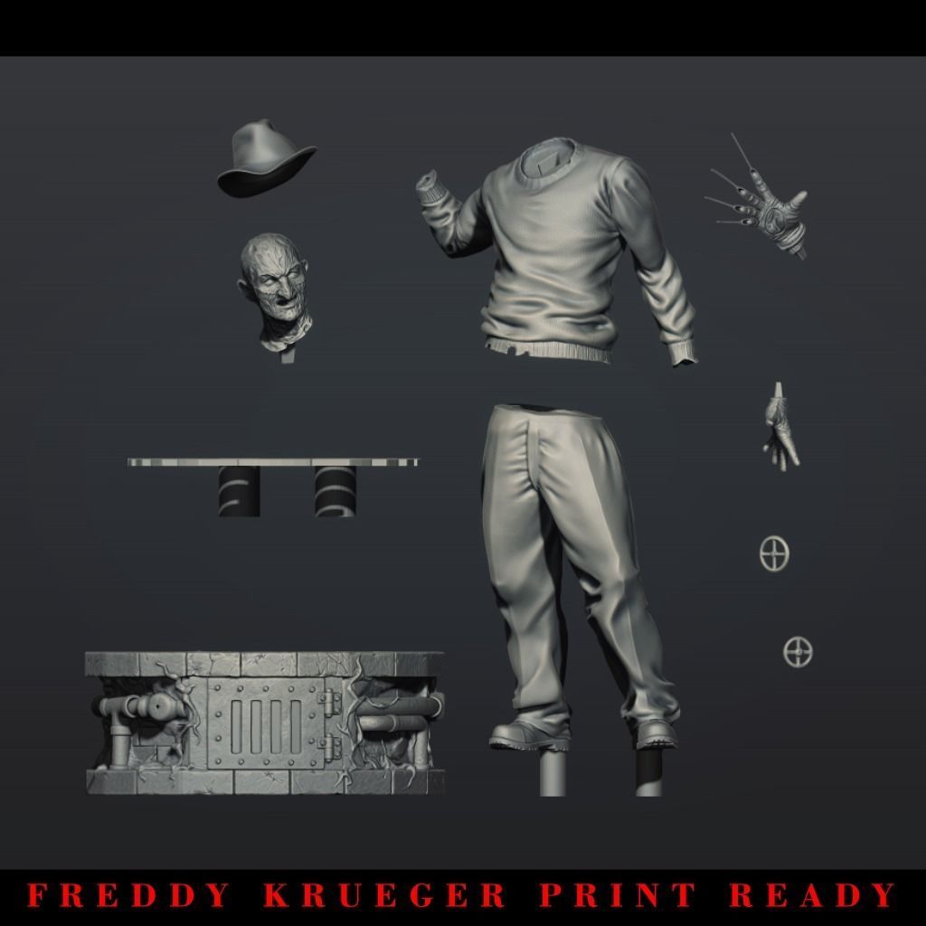 FREDDY KRUEGER printable 3D figure 3D print model_9