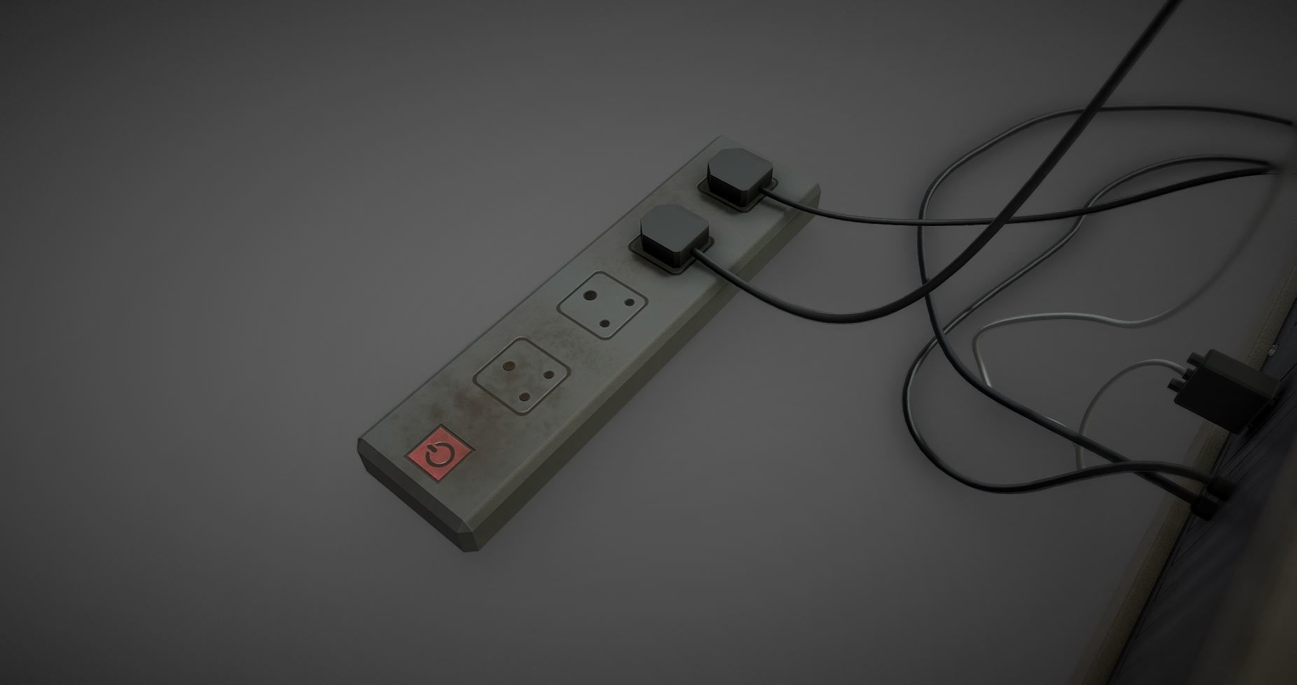 old pc Low-poly 3D model_4